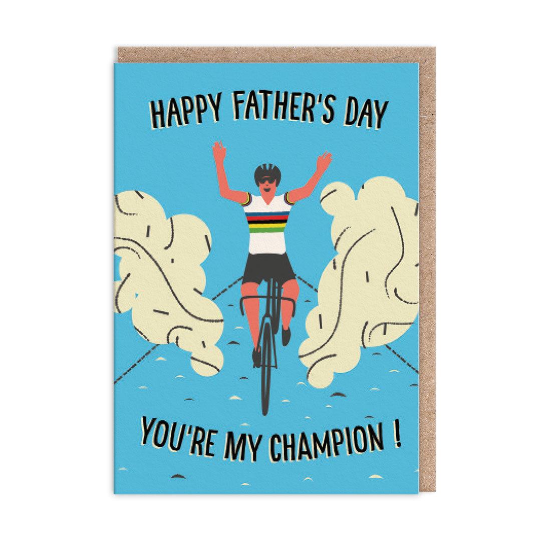 Champion Cyclist Father's Day Card