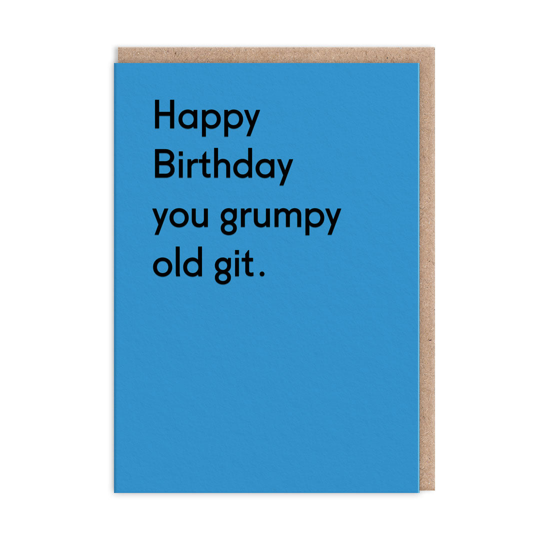 Grumpy Old Git Birthday Card