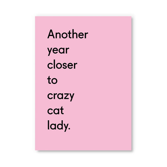 Crazy Cat Lady Postcard