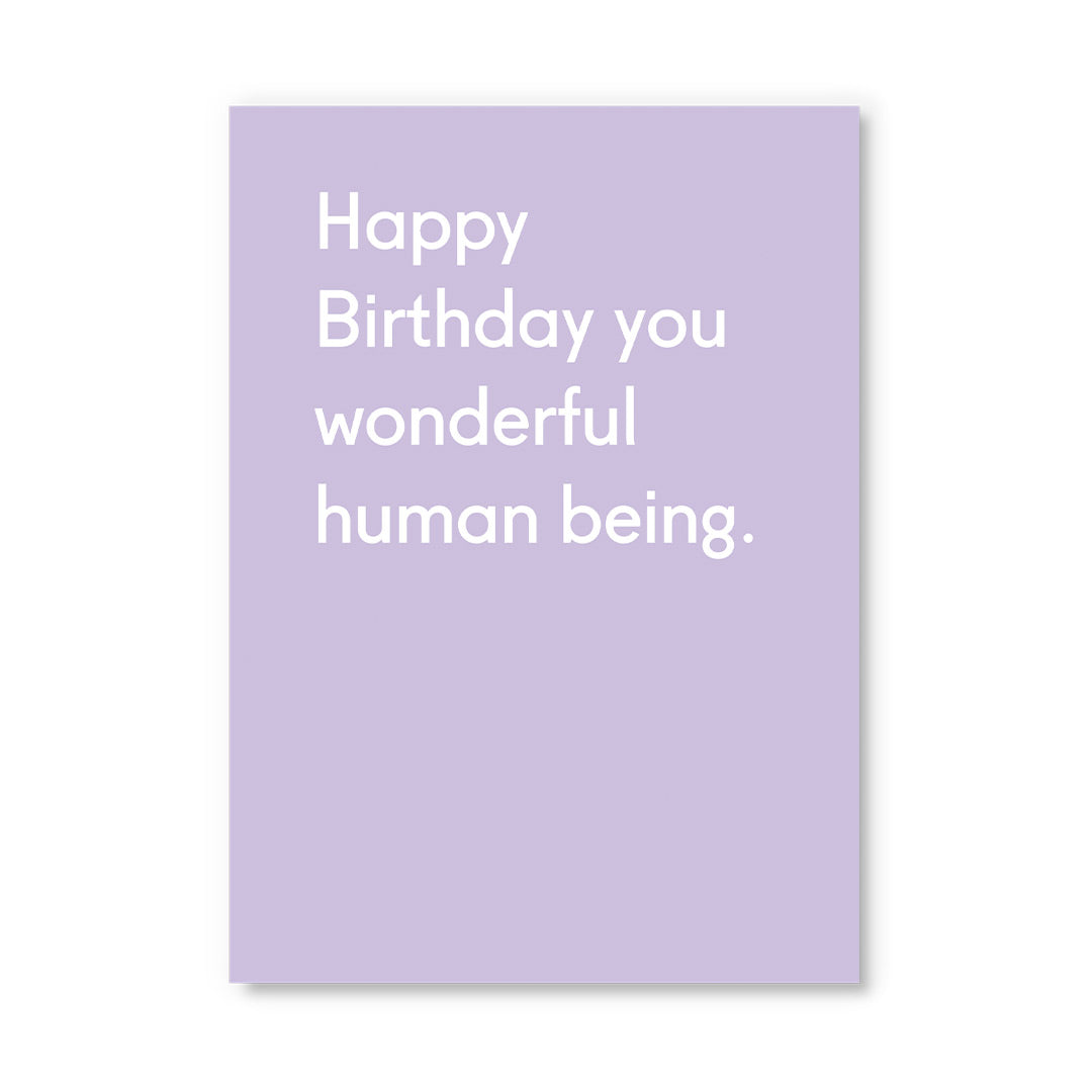 Wonderful Human Being Postcard