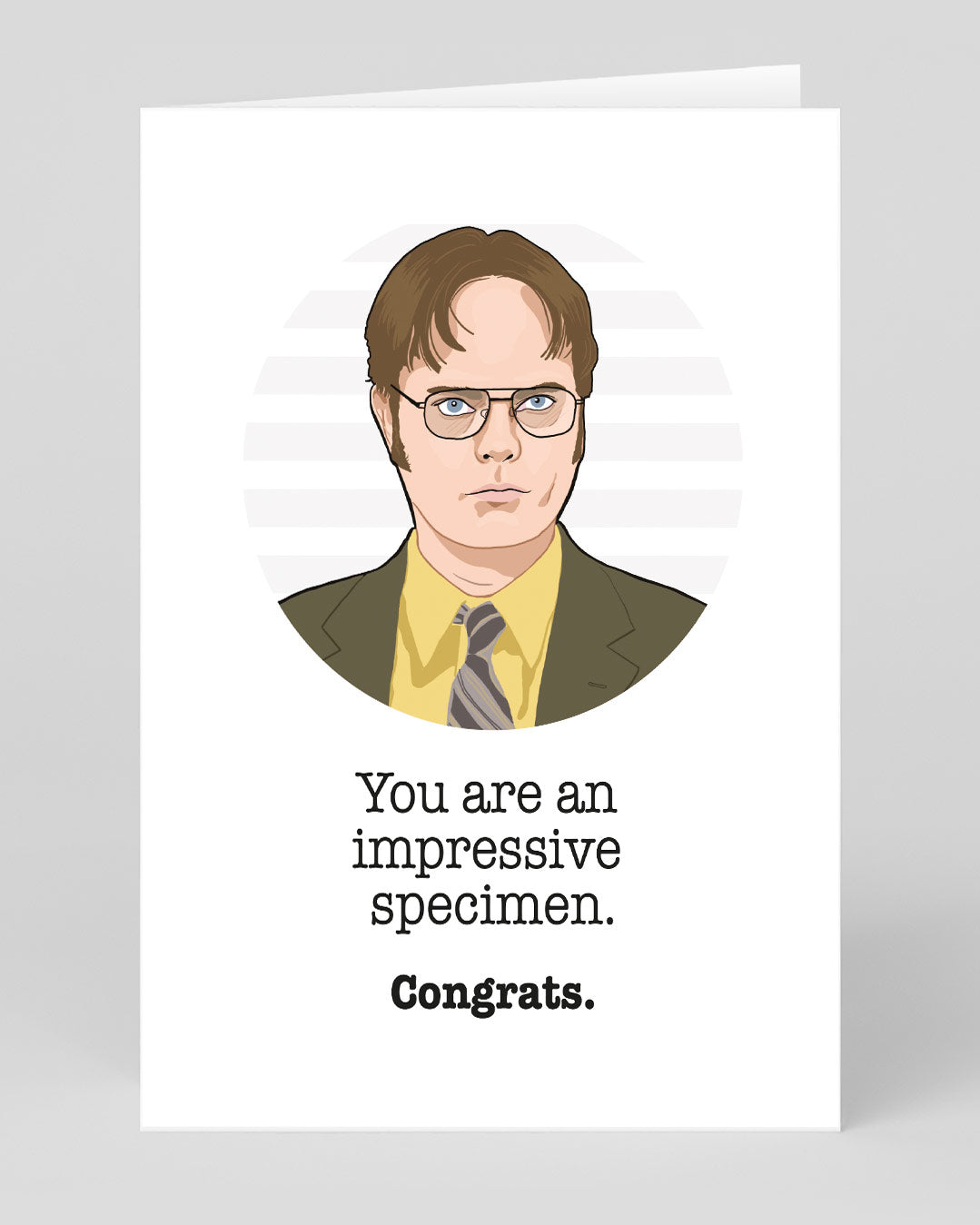 Dwight Schrute Impressive Specimen Greeting Card