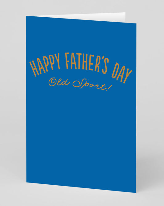 Old Sport Happy Father's Day Card