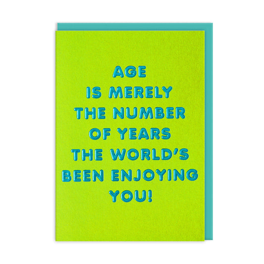 Merely the Number Greeting Card