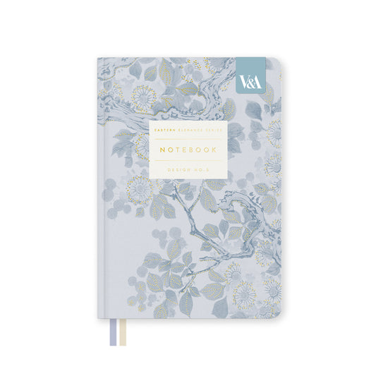 Eastern Elegance Blossom Tree B6 Fabric Hardback Notebook