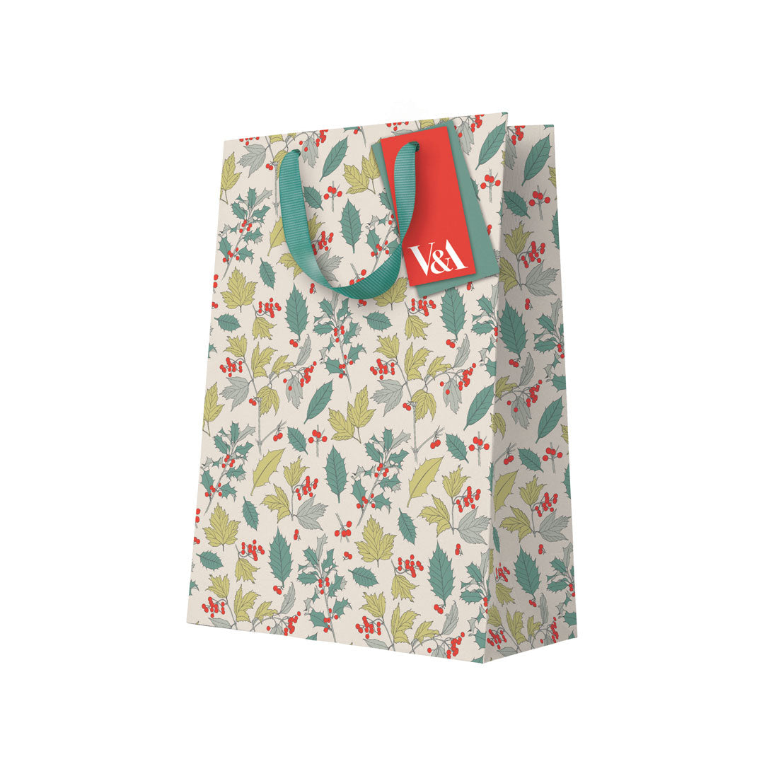 Holly & Berries Large Gift Bag