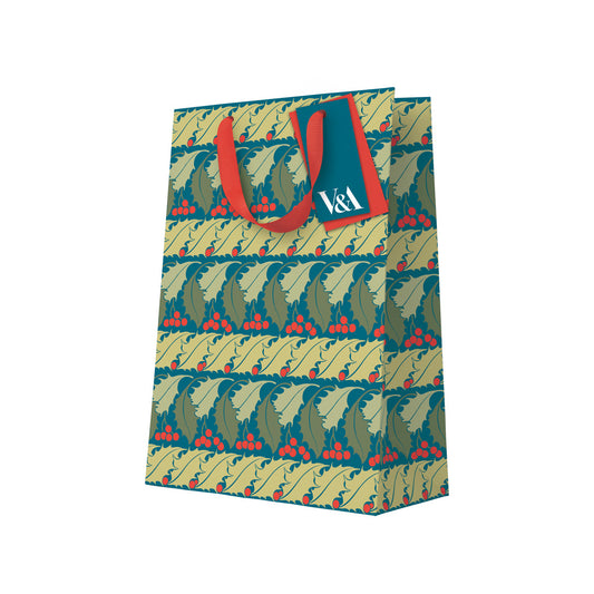 Holly Stripes Large Gift Bag
