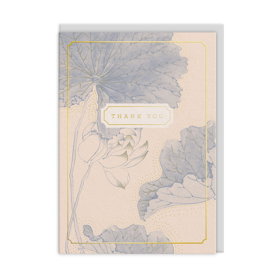 Thank You Water Liliies Greeting Card