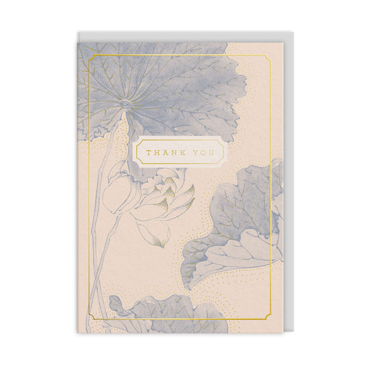 Thank You Water Liliies Premium Greeting Card