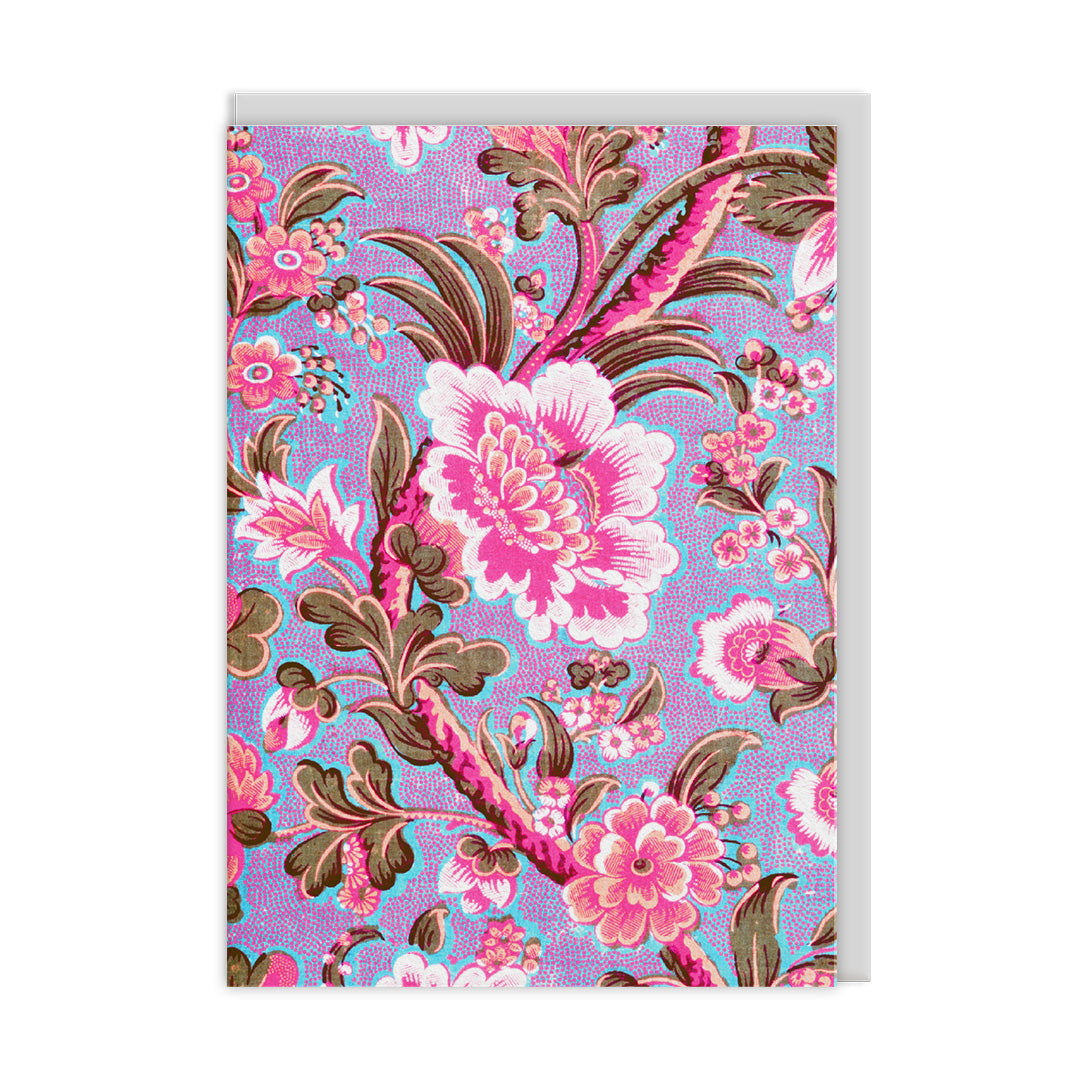 Neon Floral Greeting Card