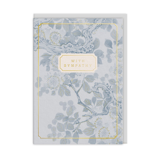 With Sympathy Blossom Tree Premium Greeting Card