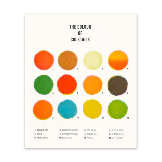 Colours of Cocktails Art Print