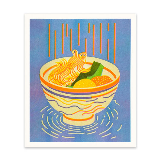 Colourful Noodle Bowl Art Print