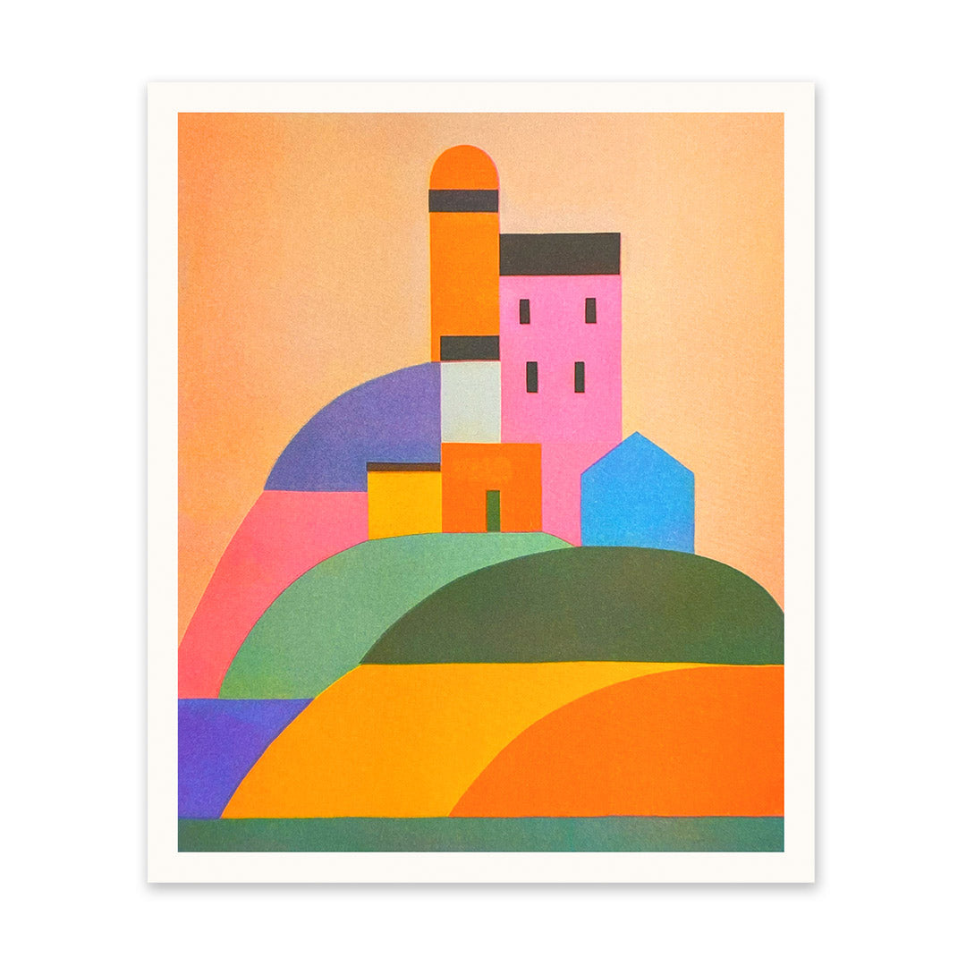 Colourful Buildings 1 Art Print