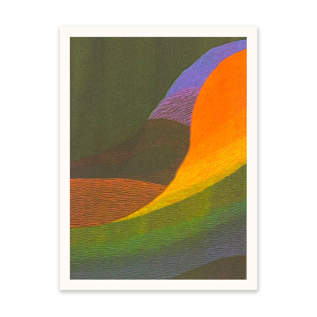 Colourful Soundwaves 1 Art Print