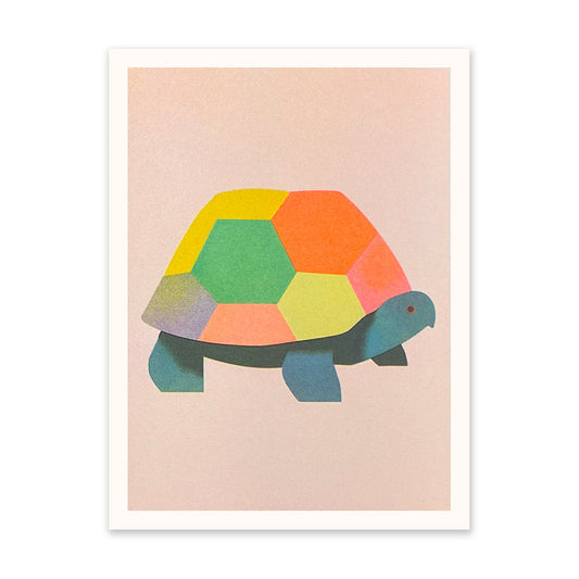 Patchwork Tortoise 1 Art Print