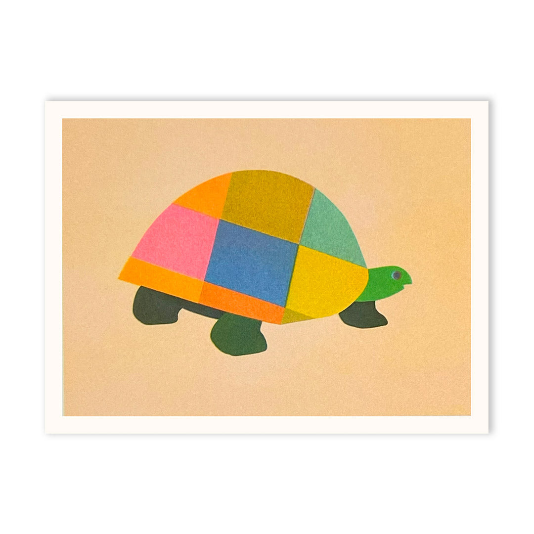 Patchwork Tortoise 2 Art Print