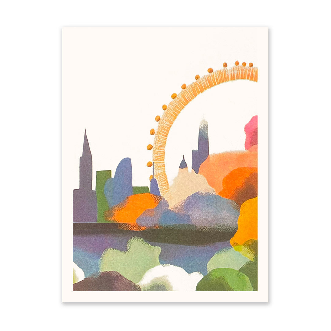 Abstract London Eye Art Print