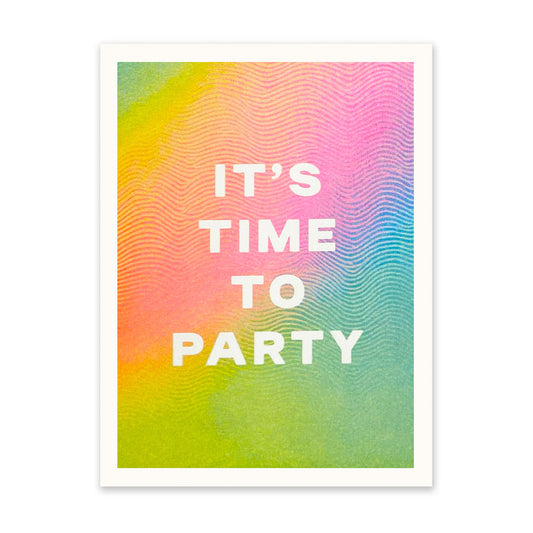 Time To Party Riso Print (8x6)