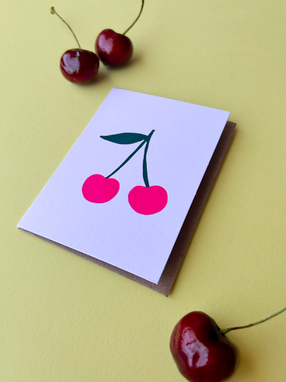 Cherries Mini Greeting Card