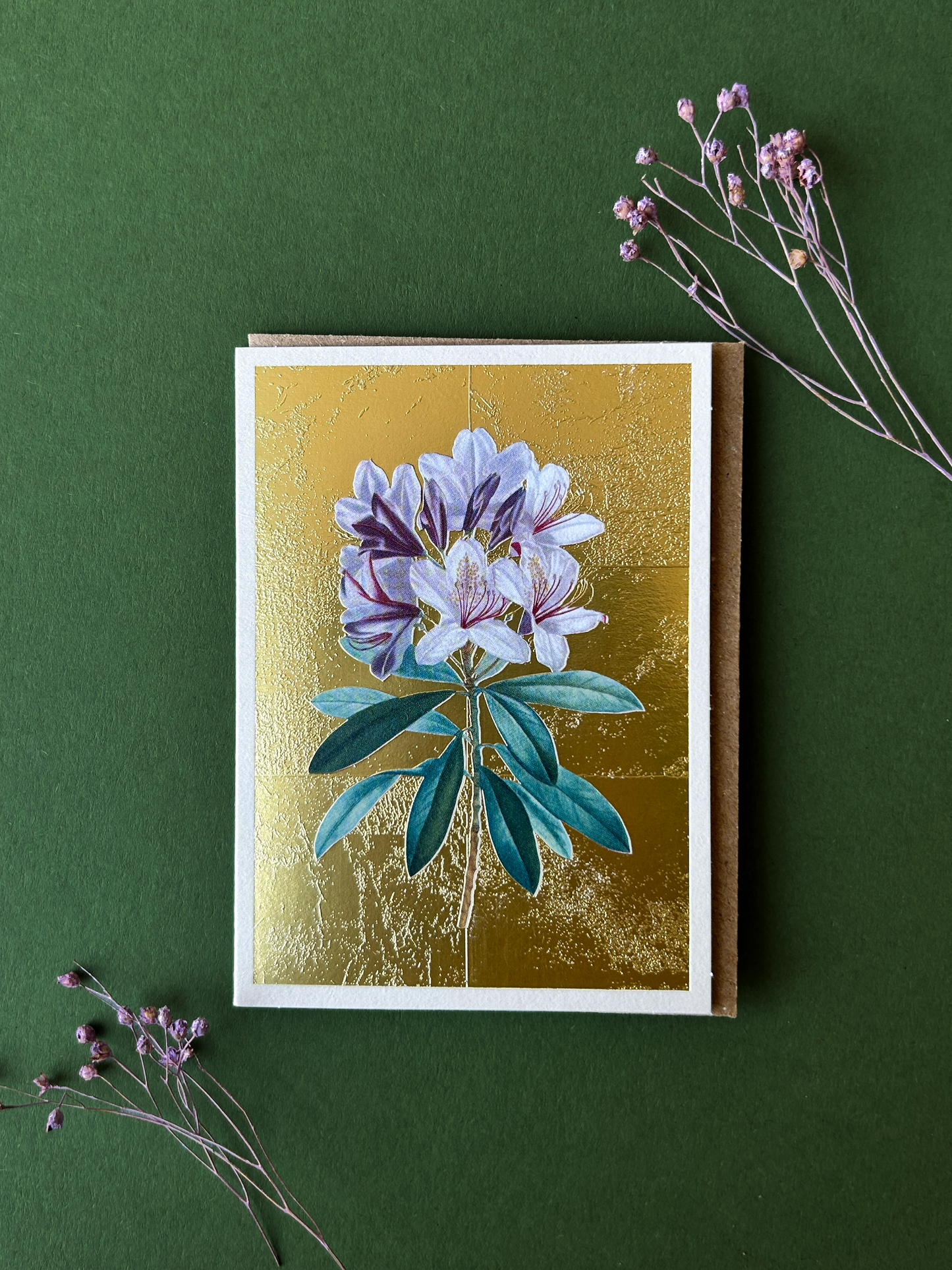 Rhodedendron Mini Greeting Card