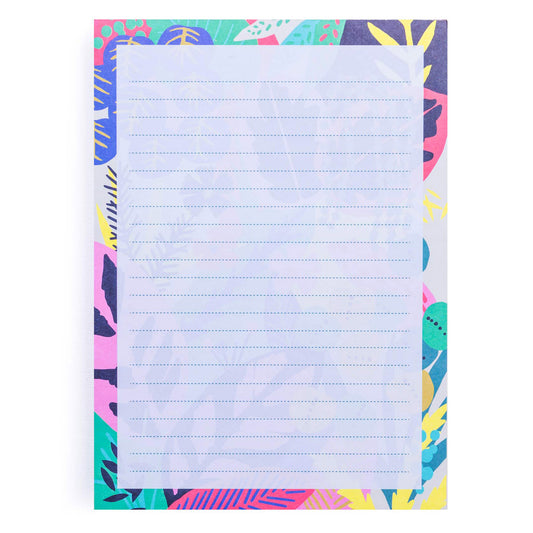 Bright Floral Notepad A5