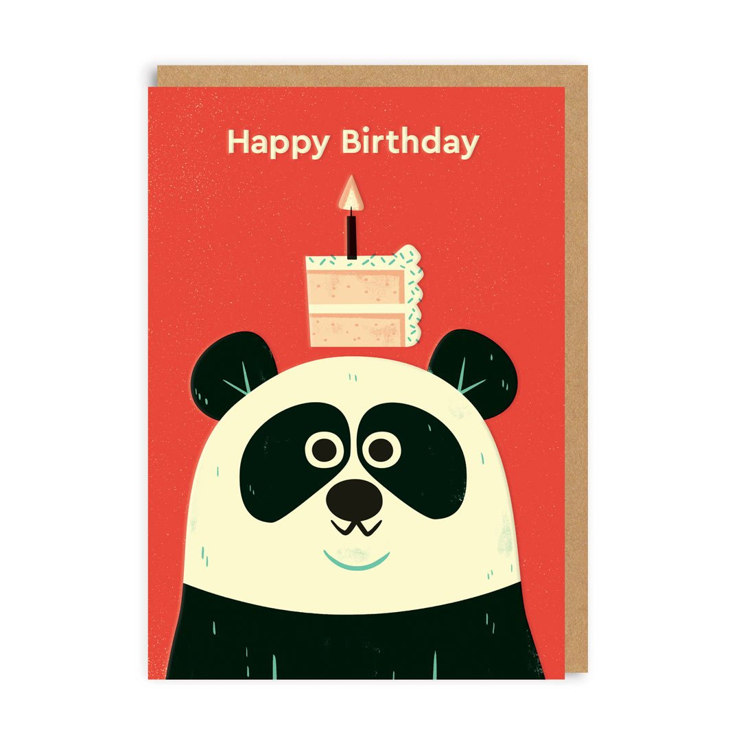 Birthday Panda Greeting Card