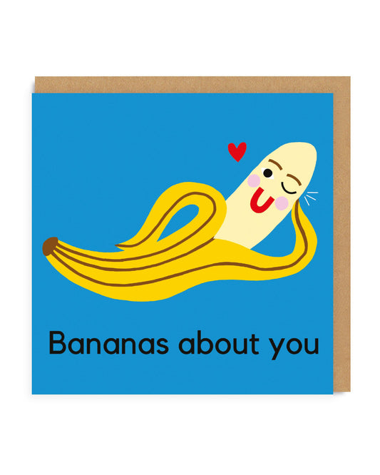 Bananas About You Valentine's Card