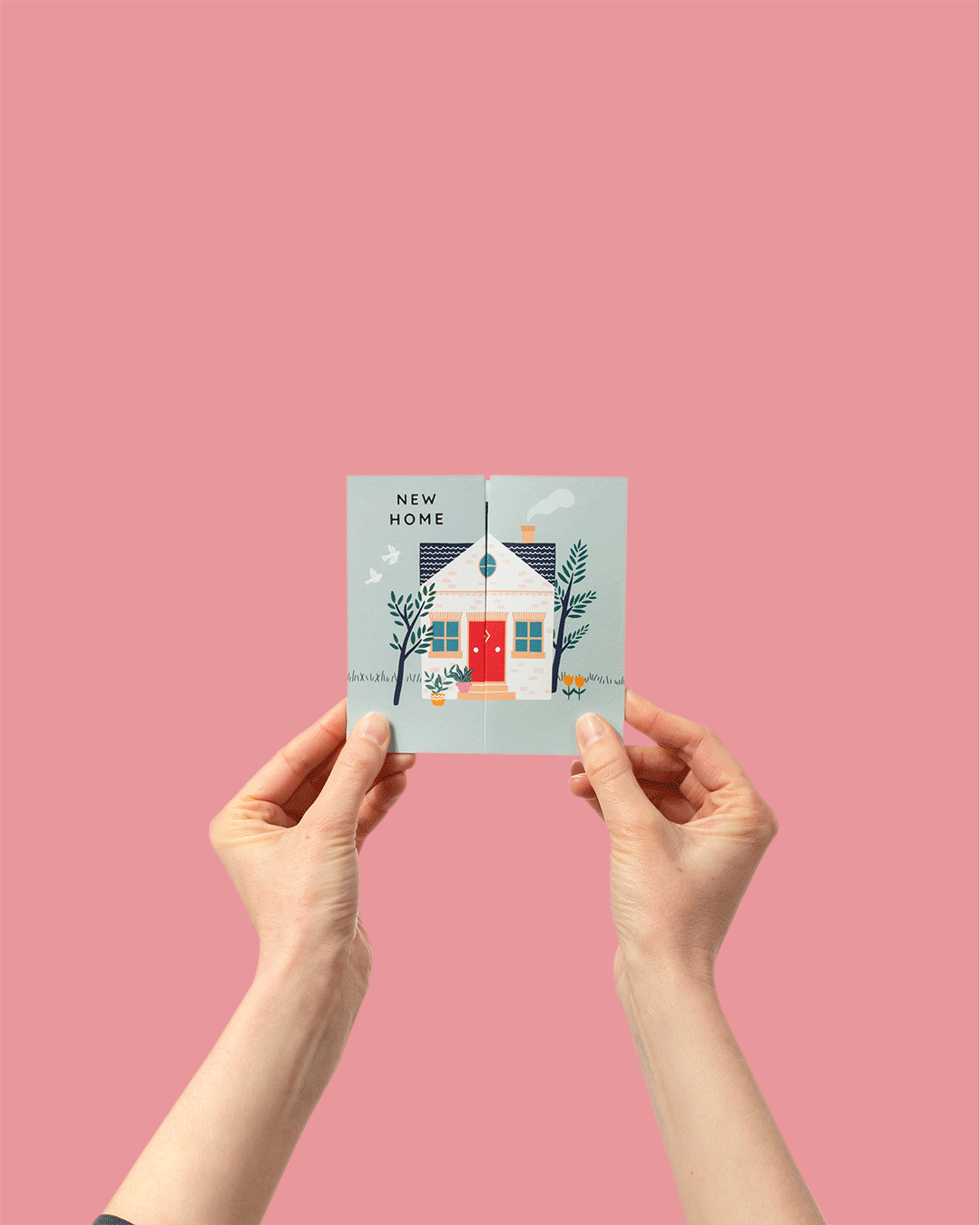 New Home Concertina Greeting Card