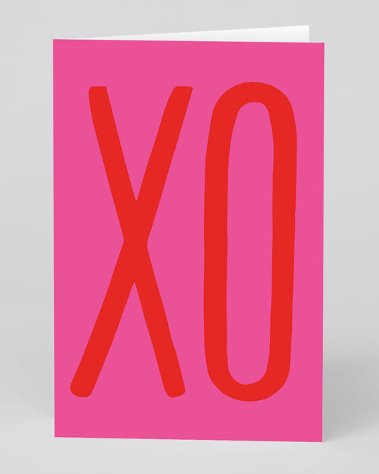 Personalised XO Greeting Card