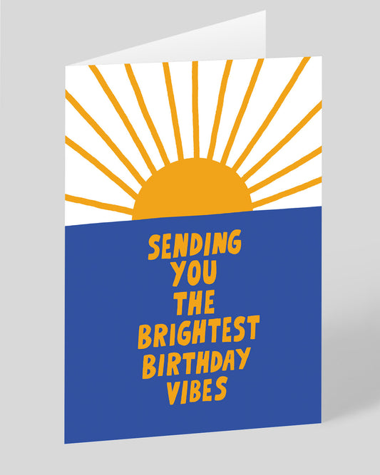 Personalised Birghtest Vibes Greeting Card
