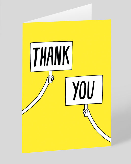 Personalised Signs Thank You Card