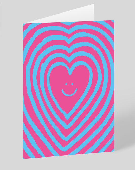 Personalised Happy Heart Greeting Card