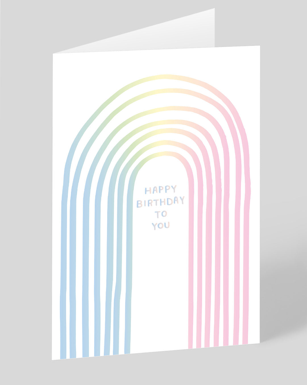 Personalised Rainbow Happy Birthday Card