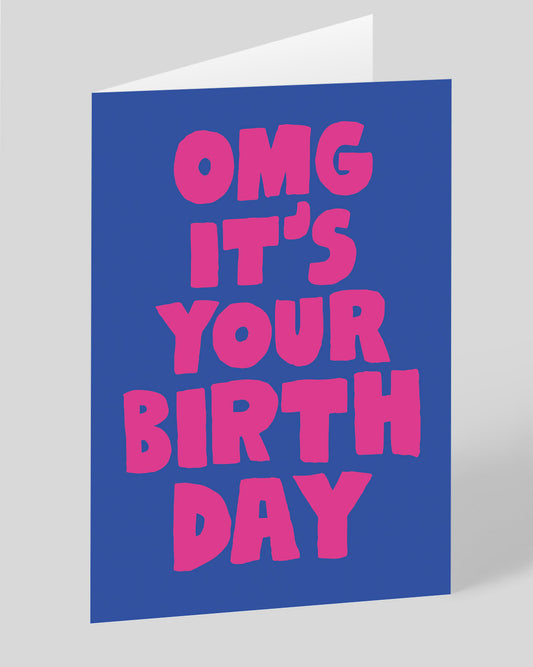 Personalised OMG Birthday Card