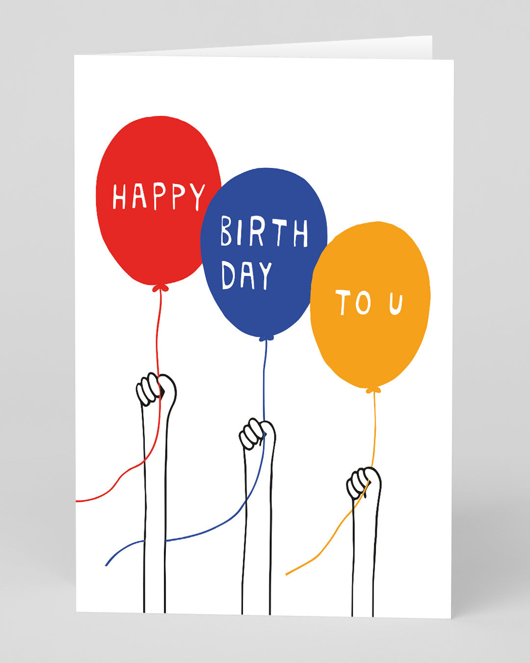 Personalised Balloons Birthday Card