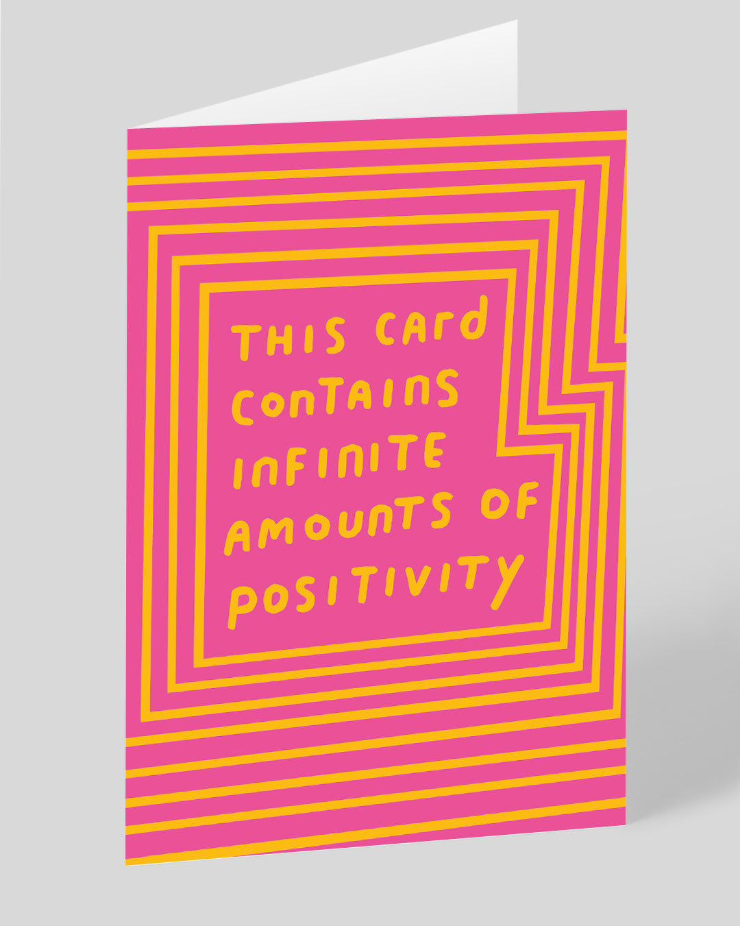 Personalised Infinite Positivity Greeting Card
