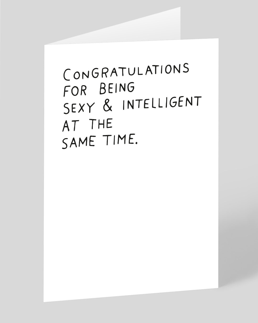 Personalised Sexy & Intelligent At The Same Time Greeting Card
