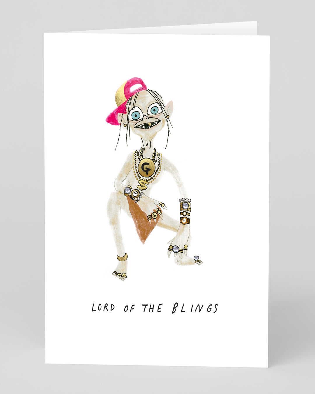 Personalised Lord Of The Blings Greeting Card