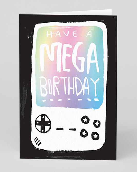 Personalised Gameboy Mega Birthday Card