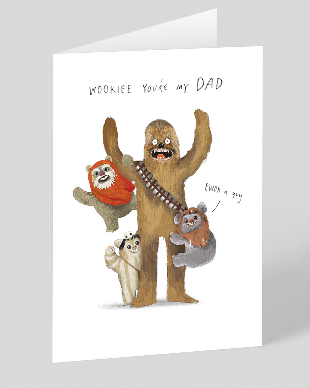 Wookie Hairy Father's Day Card