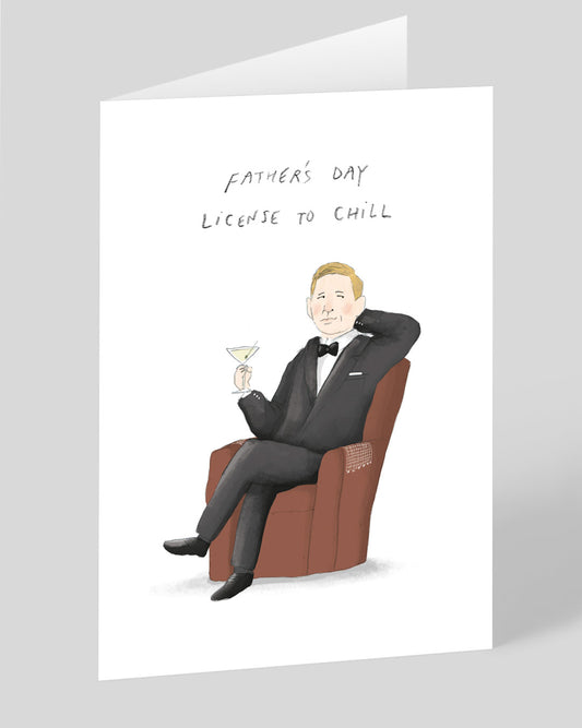 Personalised Licence To Chill Father's Day Card