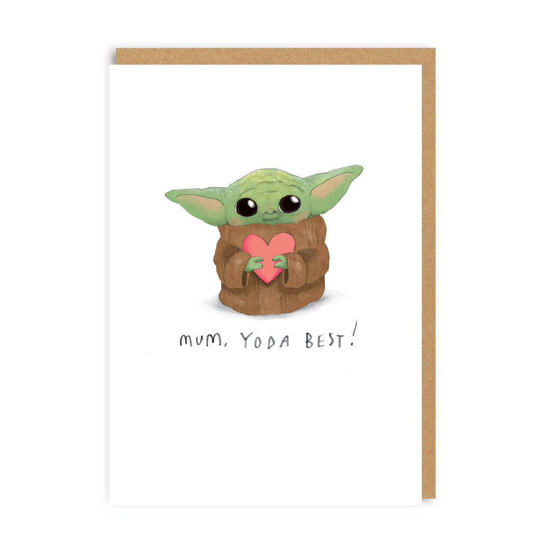 Mum Yoda Best Greeting Card