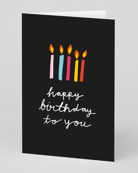 Personalised Happy Birthday To You Candles Birthday Card