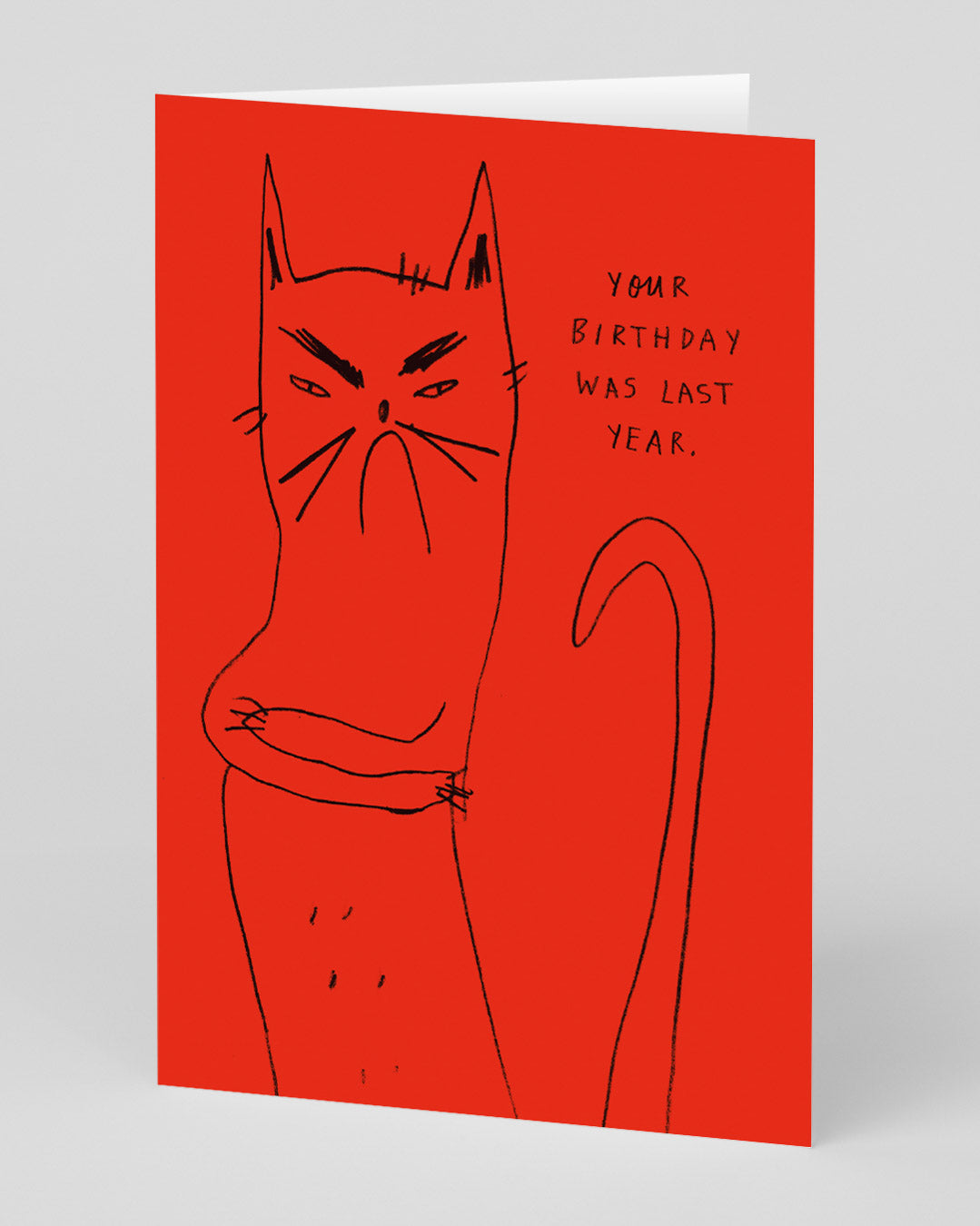 Personalised Bitter Kitty Birthday Card