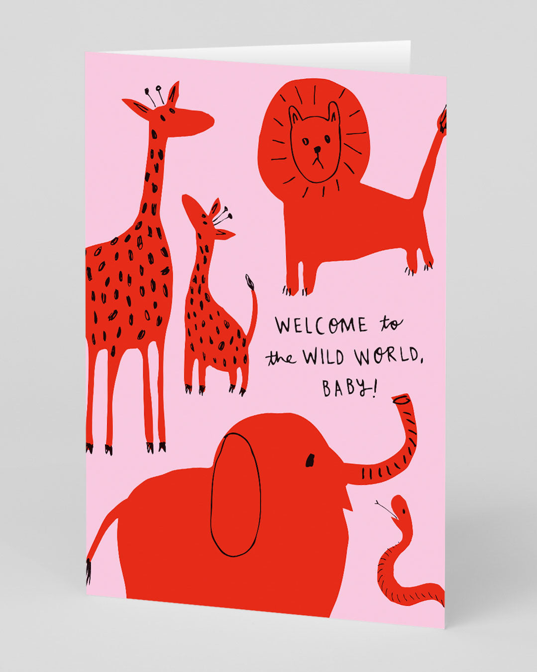 Personalised Wild World Greeting Card