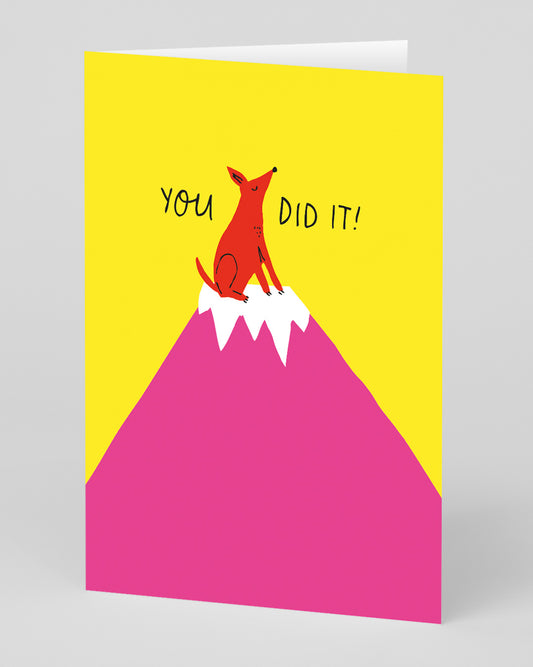 Personalised You Did It Greeting Card
