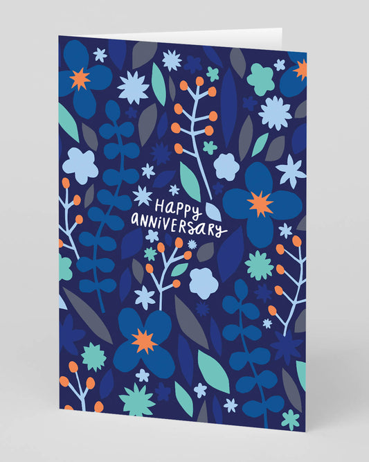 Personalised Meadow Anniversary Card