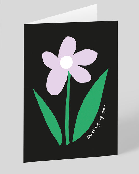 Personalised Flower Thinking of You Card