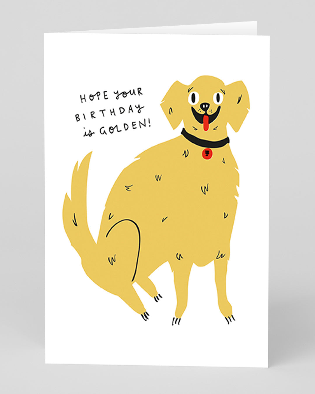 Personalised Golden Retriever Birthday Card