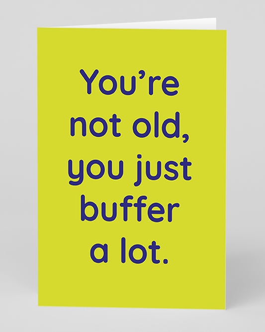Personalised You Just Buffer Greeting Card